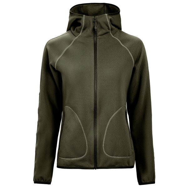 The Mountain Studio - Women's Tech Fleece Hood - Fleecejacke Gr L oliv von The Mountain Studio