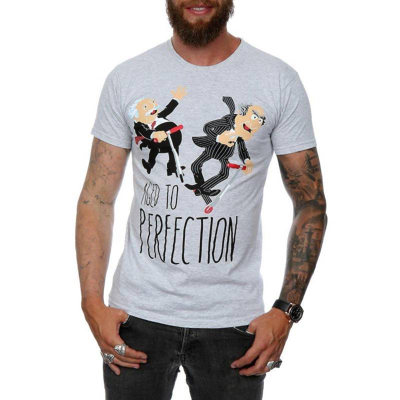 Aged To Perfection Tshirt Herren Grau M von The Muppets