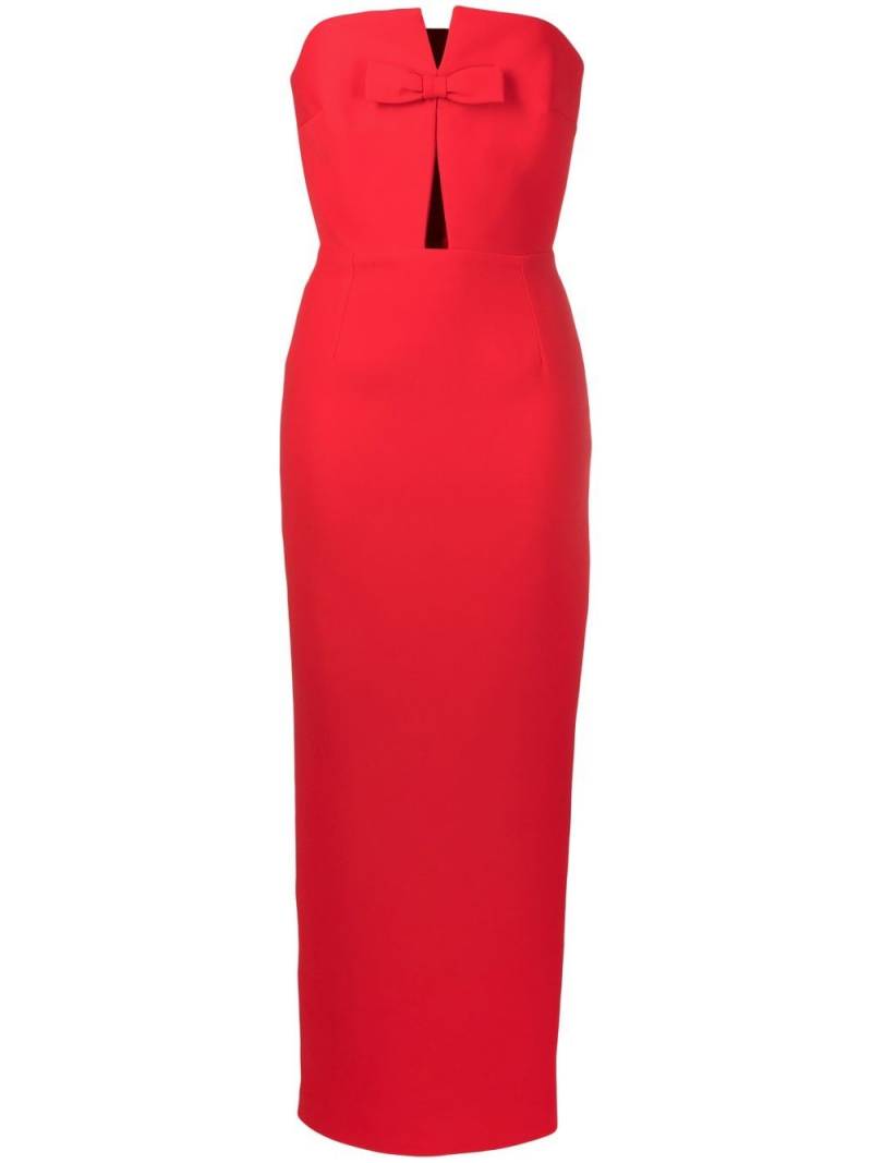 The New Arrivals Ilkyaz Ozel bow-detail strapless gown - Red von The New Arrivals Ilkyaz Ozel