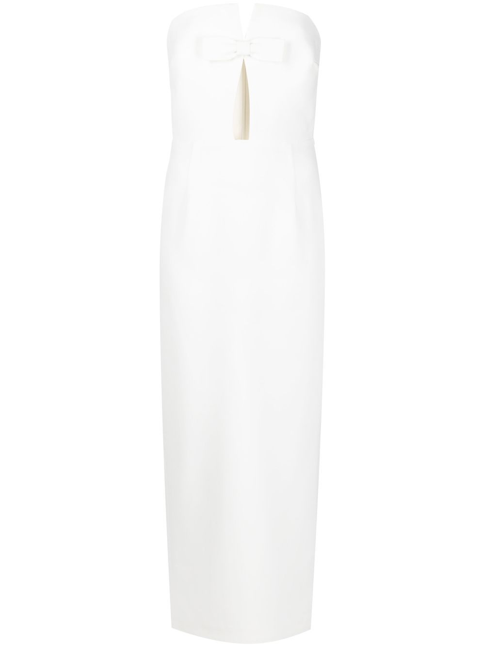 The New Arrivals Ilkyaz Ozel bow-detail strapless gown - White von The New Arrivals Ilkyaz Ozel