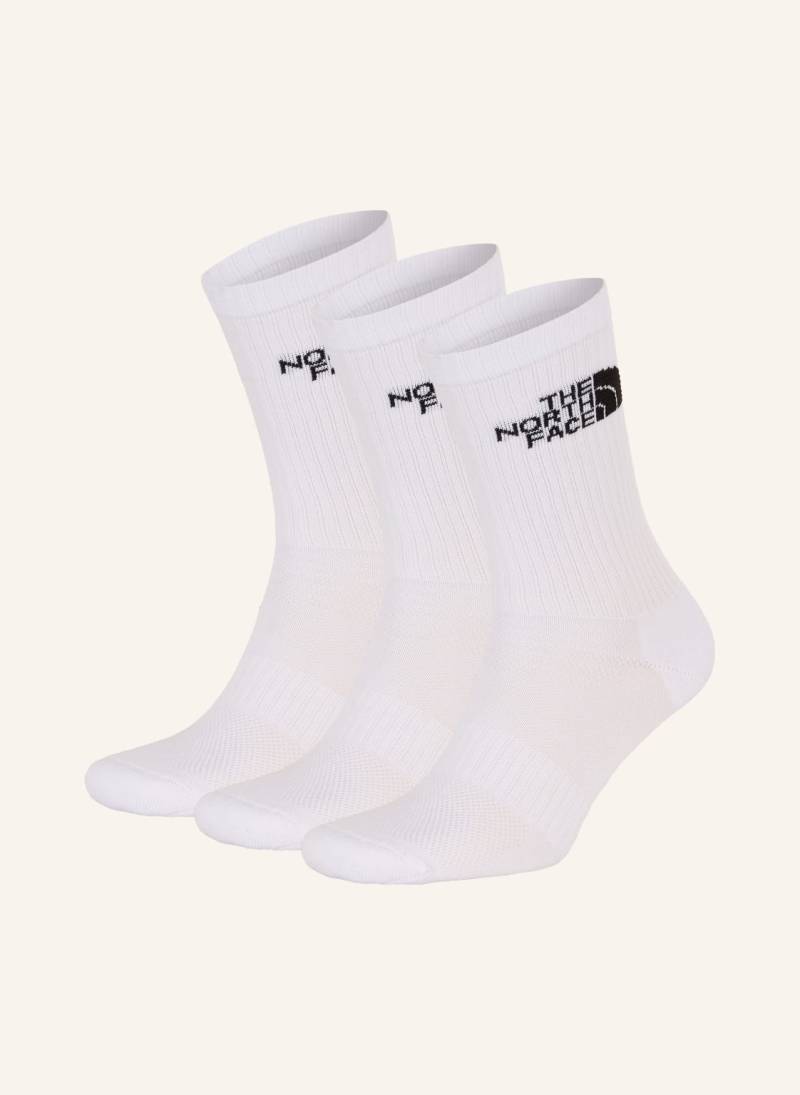 The North Face 3er-Pack Sportsocken Multi Sport Cush Crew weiss von The North Face