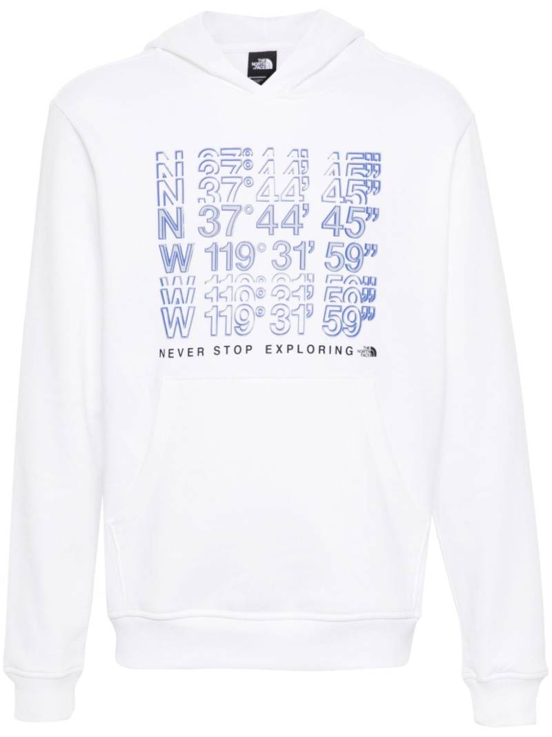 The North Face Coordinates hoodie - White von The North Face