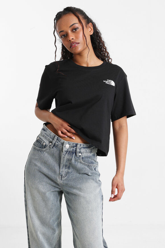 The North Face Crop T-Shirt | Black | Damen  | M von The North Face