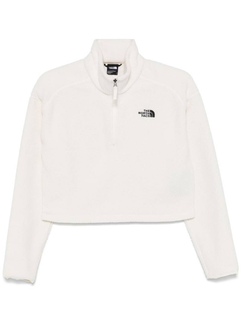 The North Face Cropped High Pile Fleece sweatshirt - White von The North Face