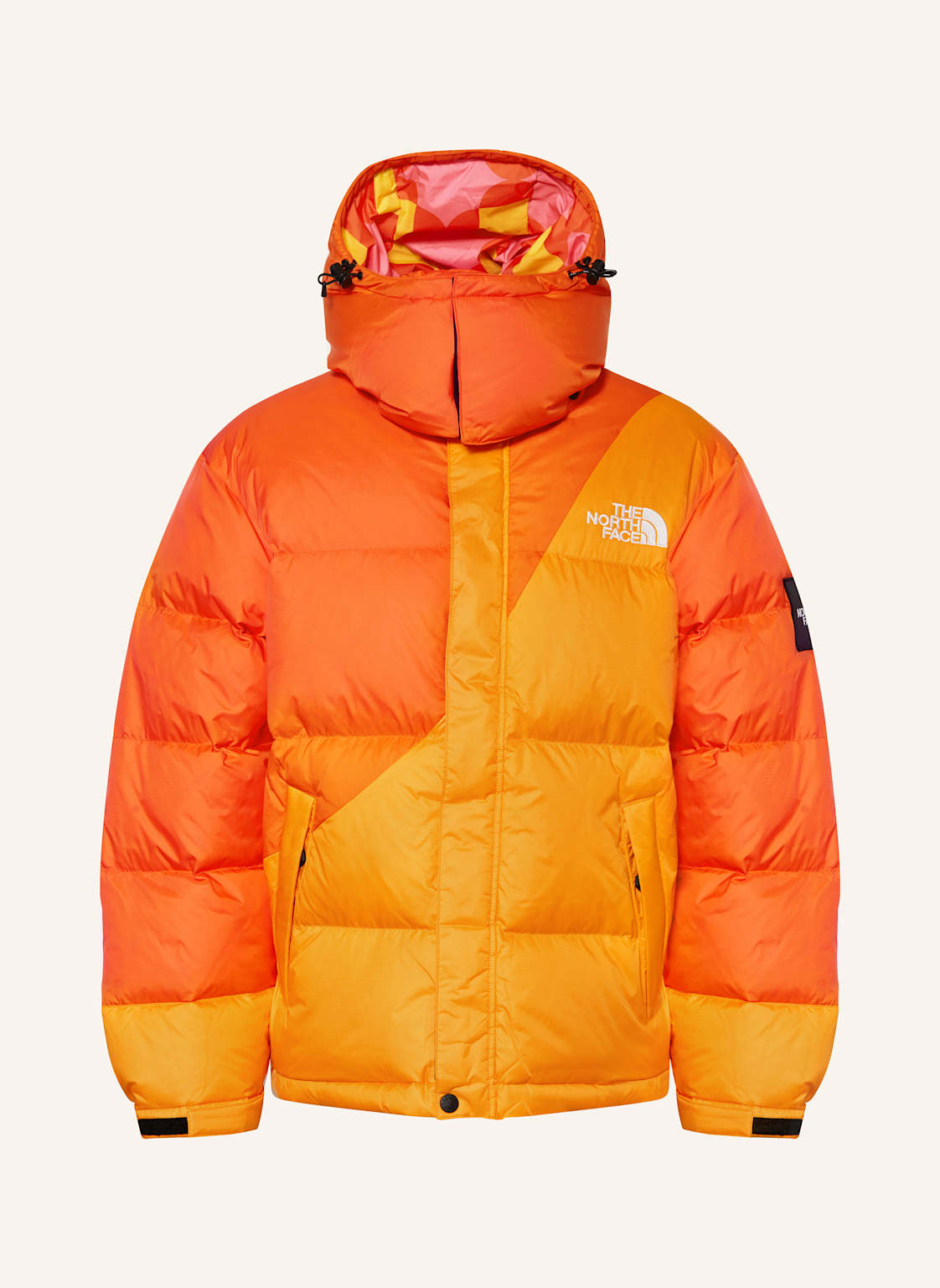 The North Face Daunenjacke Tnf X Yinka Ilori Mit Abnehmbarer Kapuze orange von The North Face