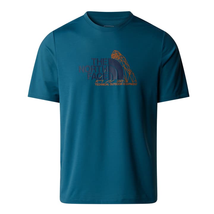 The North Face Foundation Mountain T-Shirt blau von The North Face