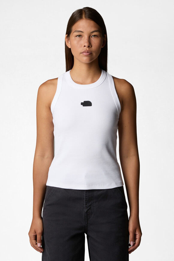 The North Face Geripptes Tanktop | White | Damen  | XS von The North Face