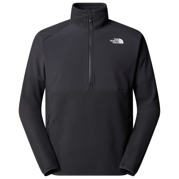 The North Face - Glacier Heavyweight 1/2 Zip - Fleecepullover Gr S schwarz/grau von The North Face