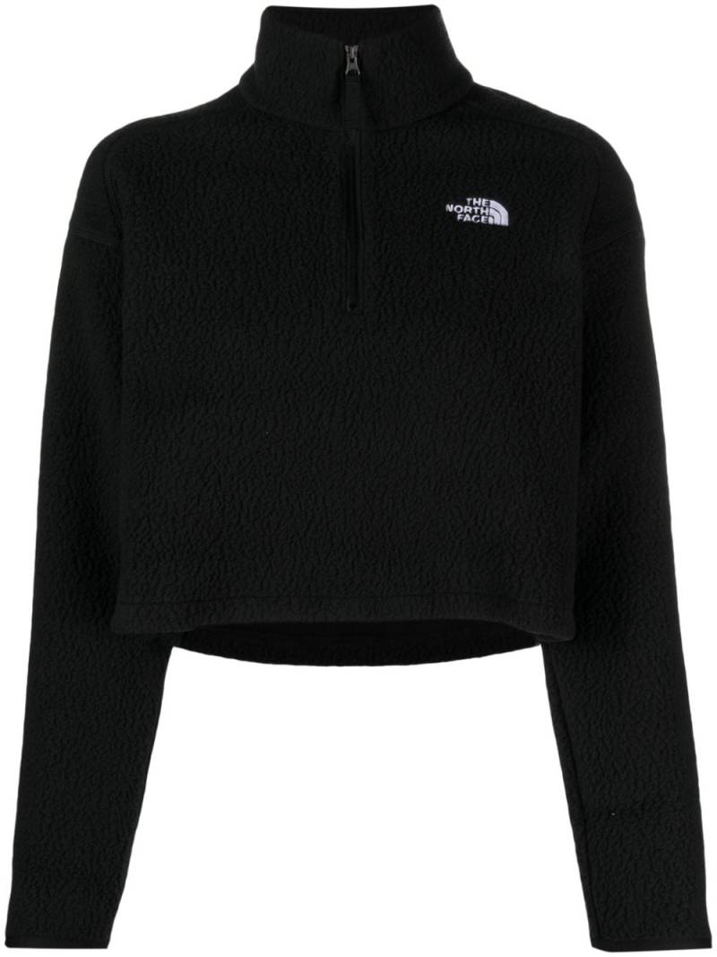 The North Face Glacier fleece cropped sweatshirt - Black von The North Face