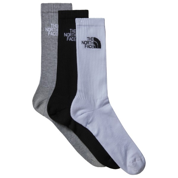 The North Face - Multi Sport Cush Crew Socks 3-Pack - Multifunktionssocken Gr M grau von The North Face