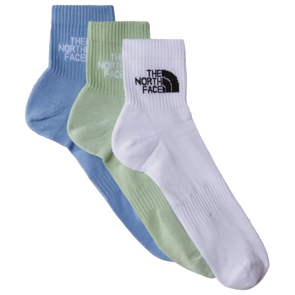 The North Face - Multi Sport Cush Quarter Socks 3-Pack - Multifunktionssocken Gr S;XS grau;schwarz;weiß von The North Face