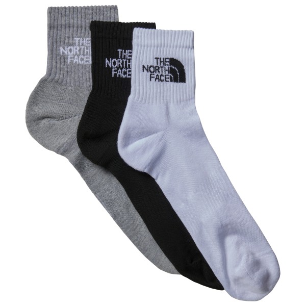 The North Face - Multi Sport Cush Quarter Socks 3-Pack - Multifunktionssocken Gr L grau von The North Face