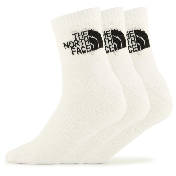 The North Face - Multi Sport Cush Quarter Socks 3-Pack - Multifunktionssocken Gr L weiß von The North Face