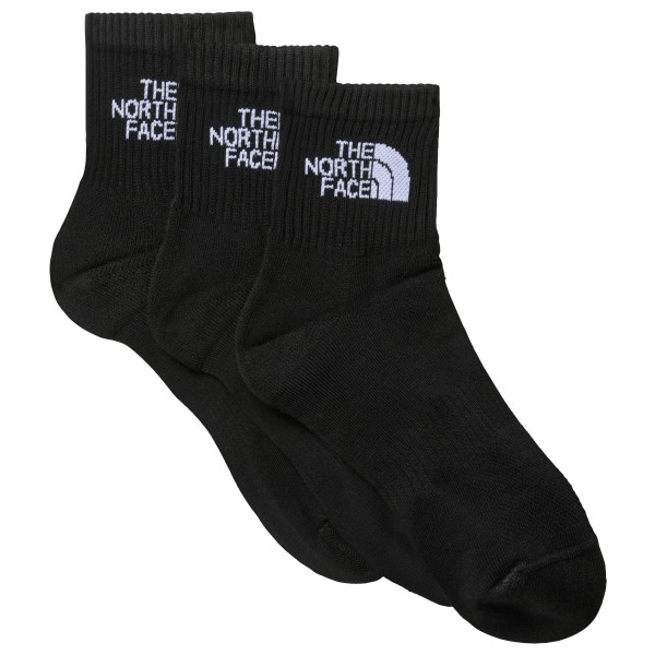 The North Face - Multi Sport Cush Quarter Socks 3-Pack - Multifunktionssocken Gr XS schwarz von The North Face