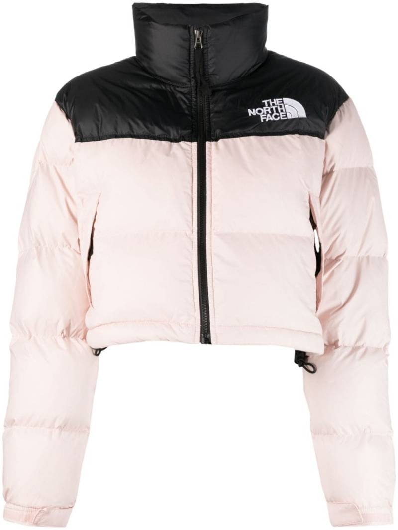 The North Face Nuptse cropped puffer jacket - Pink von The North Face