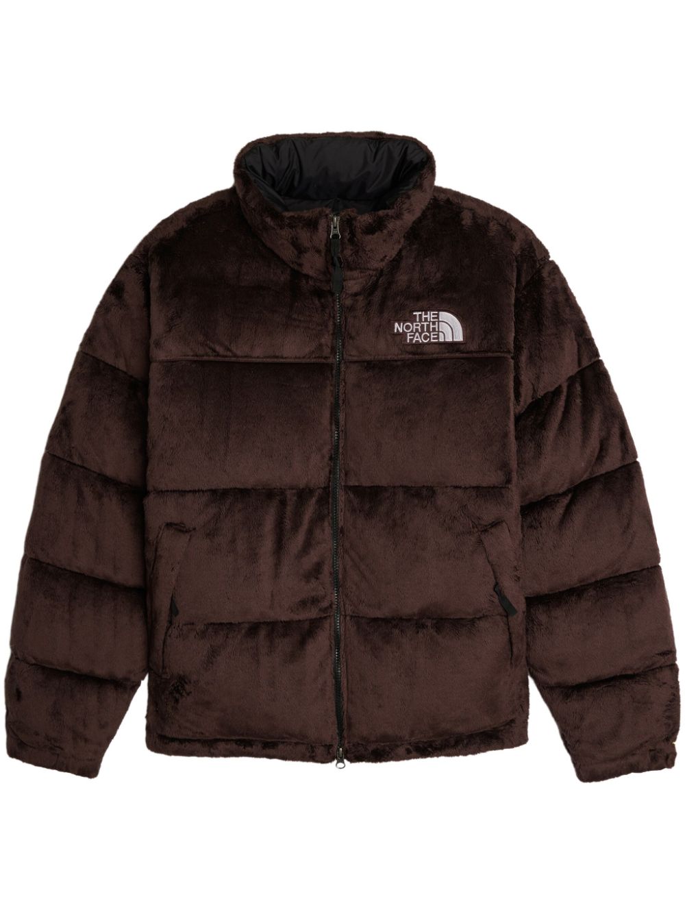 The North Face Nuptse velour down jacket - Brown von The North Face