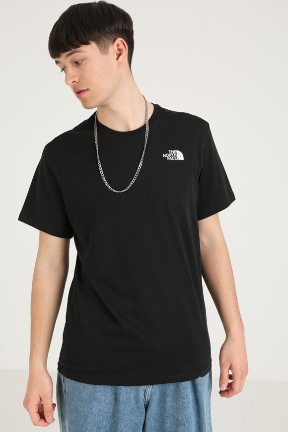 The North Face Redbox Celebration T-Shirt | Black | Herren  | L von The North Face