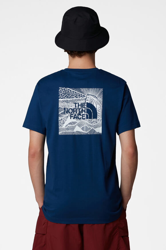 The North Face Redbox Celebration T-Shirt | Estate Blue | Herren  | M von The North Face