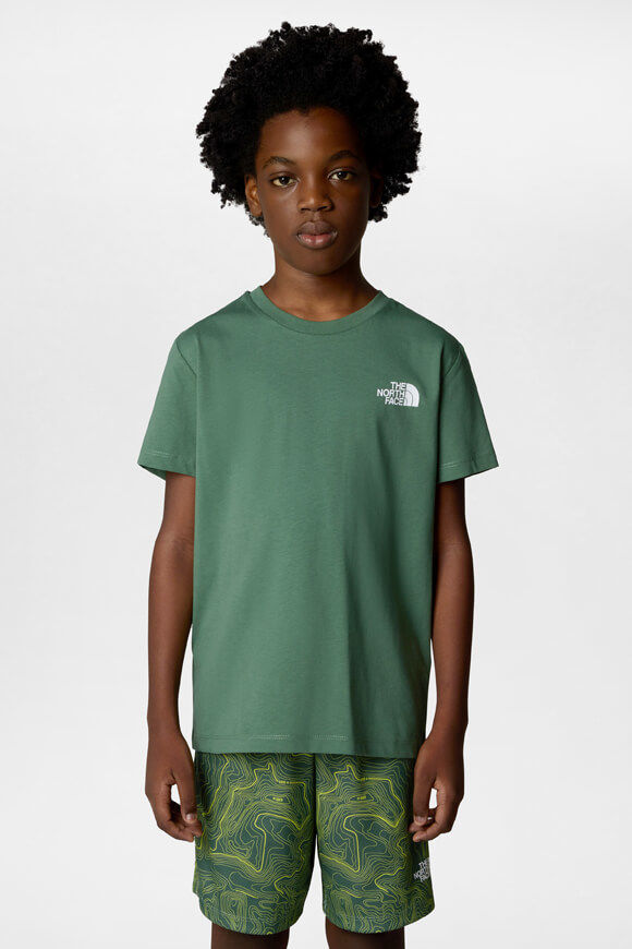 The North Face Redbox T-Shirt | Duck Green | Jungen  | L von The North Face