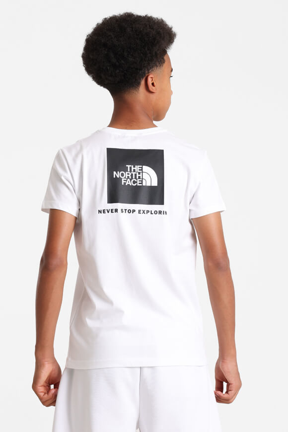 The North Face Redbox T-Shirt | White | Jungen  | L von The North Face