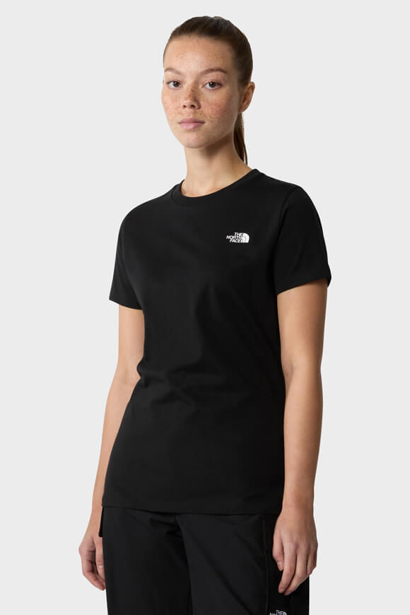 The North Face Simple Dome T-Shirt | Black | Damen  | L von The North Face