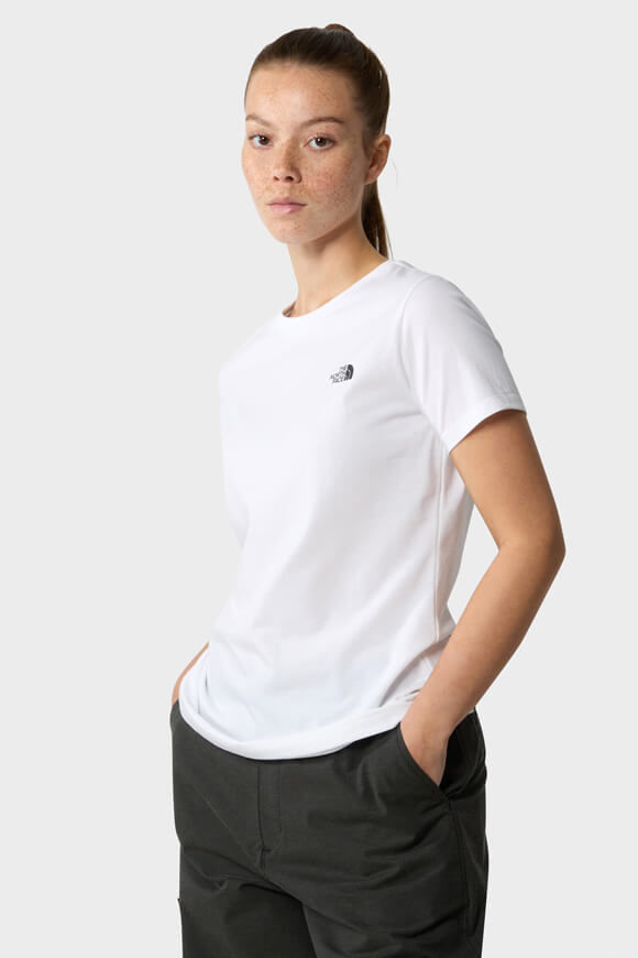 The North Face Simple Dome T-Shirt | White | Damen  | L von The North Face