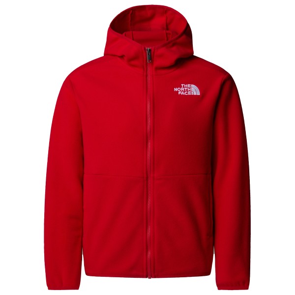 The North Face - Teen's Glacier Full Zip Hooded Jacket - Fleecejacke Gr M rot von The North Face