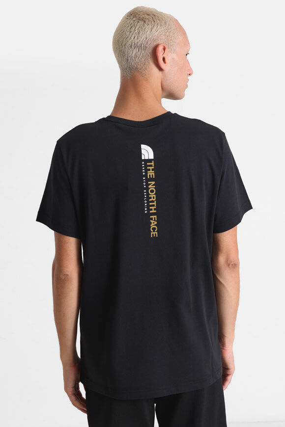 The North Face Vertical T-Shirt | Black | Herren  | L von The North Face