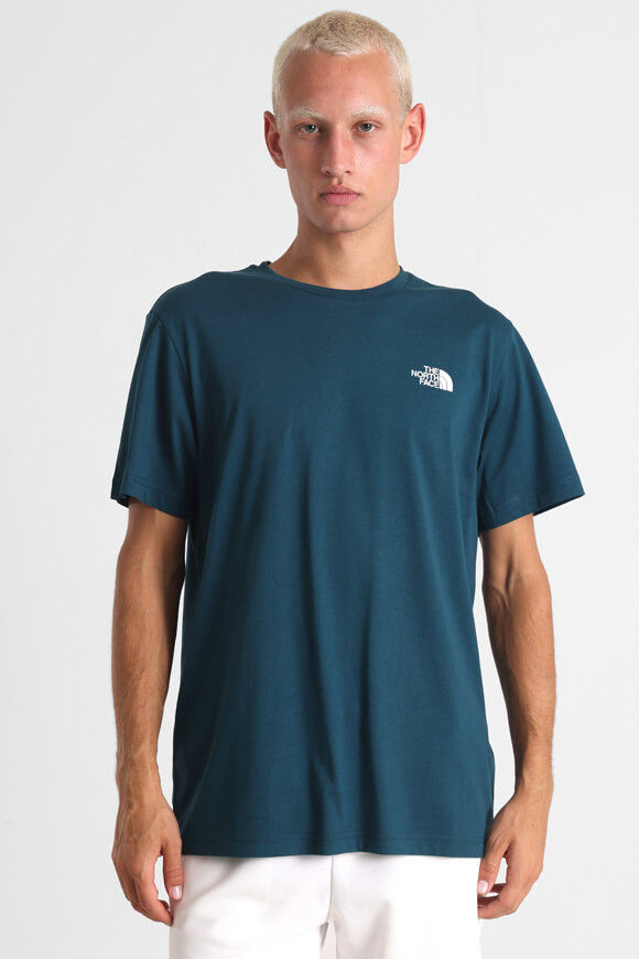 The North Face Vertical T-Shirt | Midnight Petrol | Herren  | L von The North Face