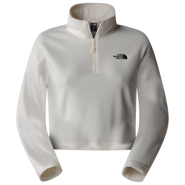 The North Face - Women's 100 Glacier Cropped 1/4 Zip - Fleecepullover Gr L grau von The North Face