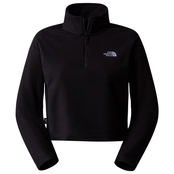 The North Face - Women's 100 Glacier Cropped 1/4 Zip - Fleecepullover Gr L schwarz von The North Face