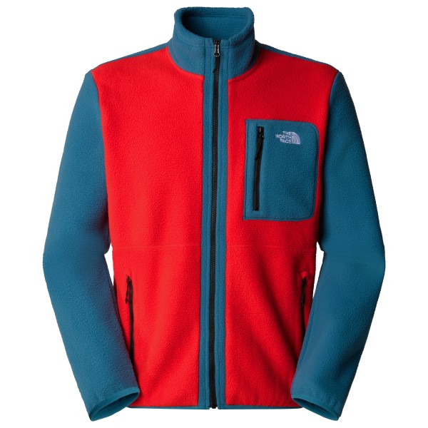 The North Face - Yumiori Full Zip - Fleecejacke Gr L rot/blau von The North Face