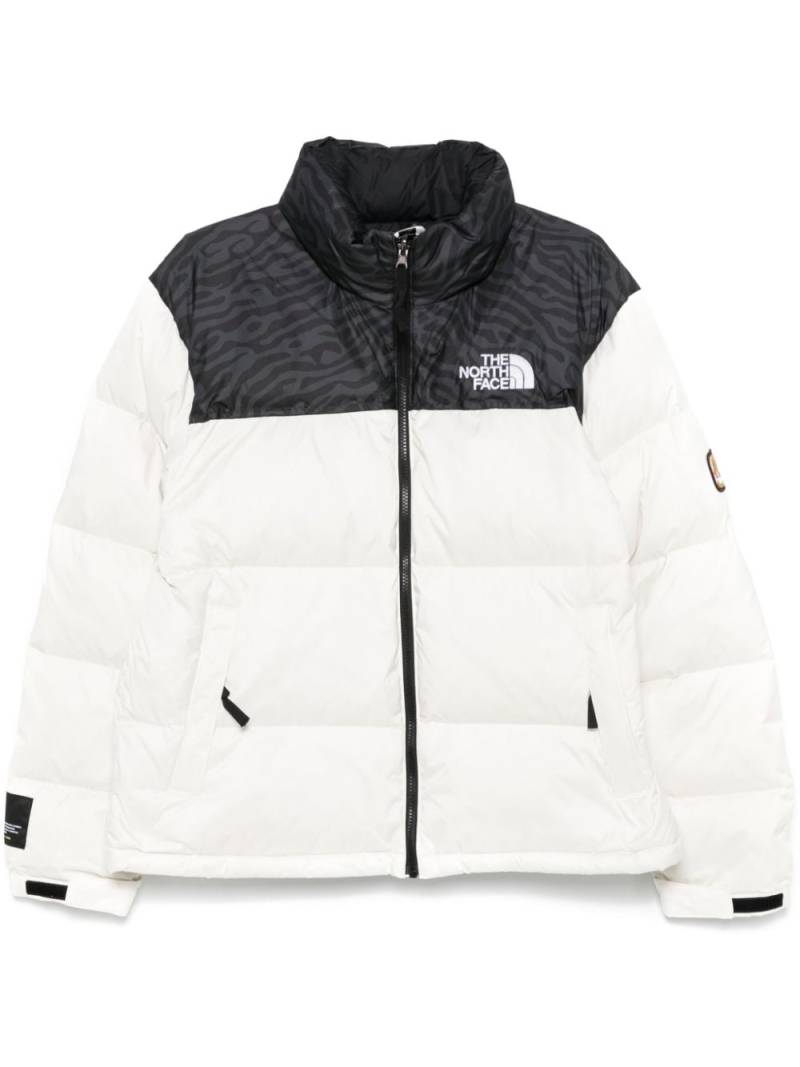 The North Face colourblock puffer jacket - White von The North Face