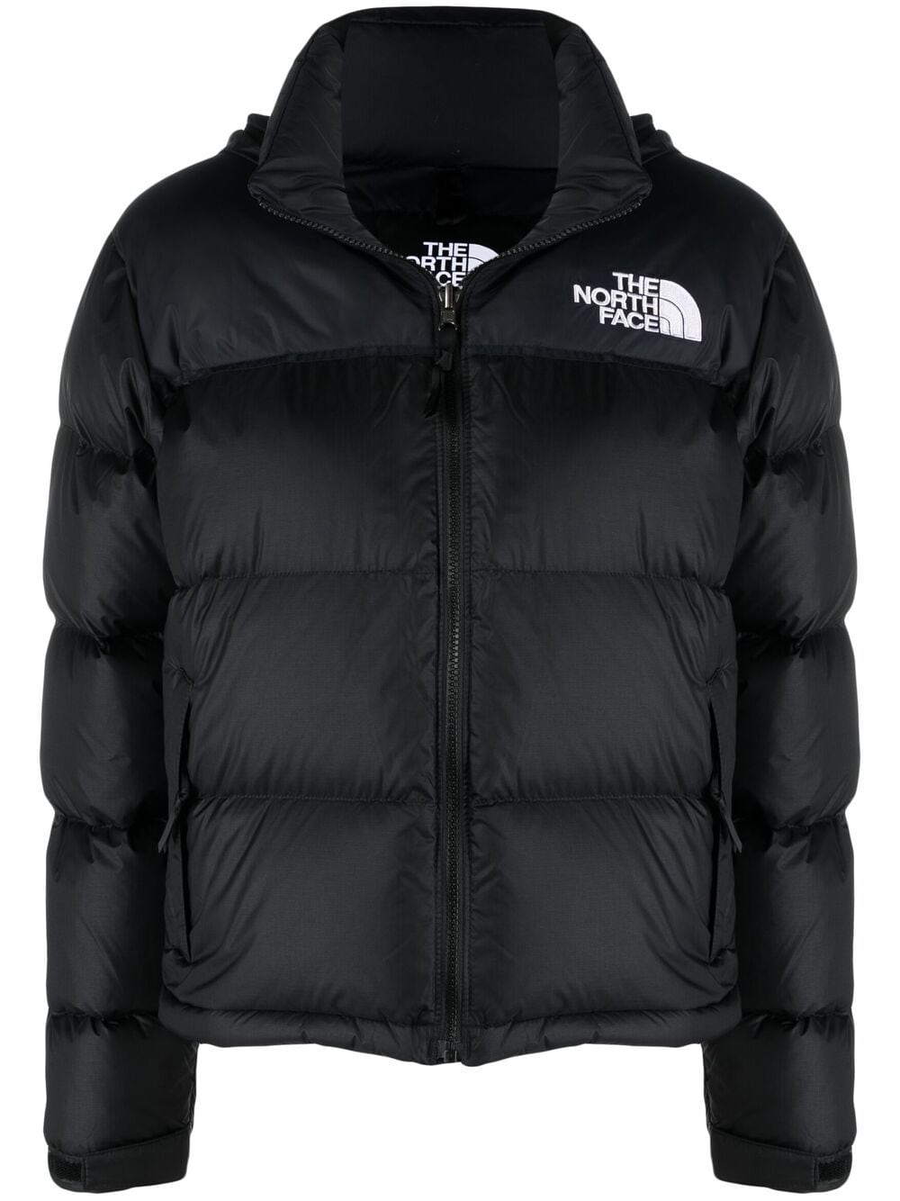 The North Face embroidered-logo puffer jacket - Black von The North Face