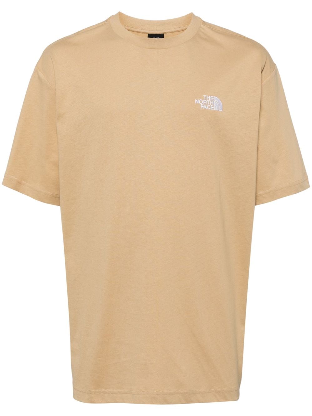 The North Face logo-embroidered cotton T-shirt - Neutrals von The North Face