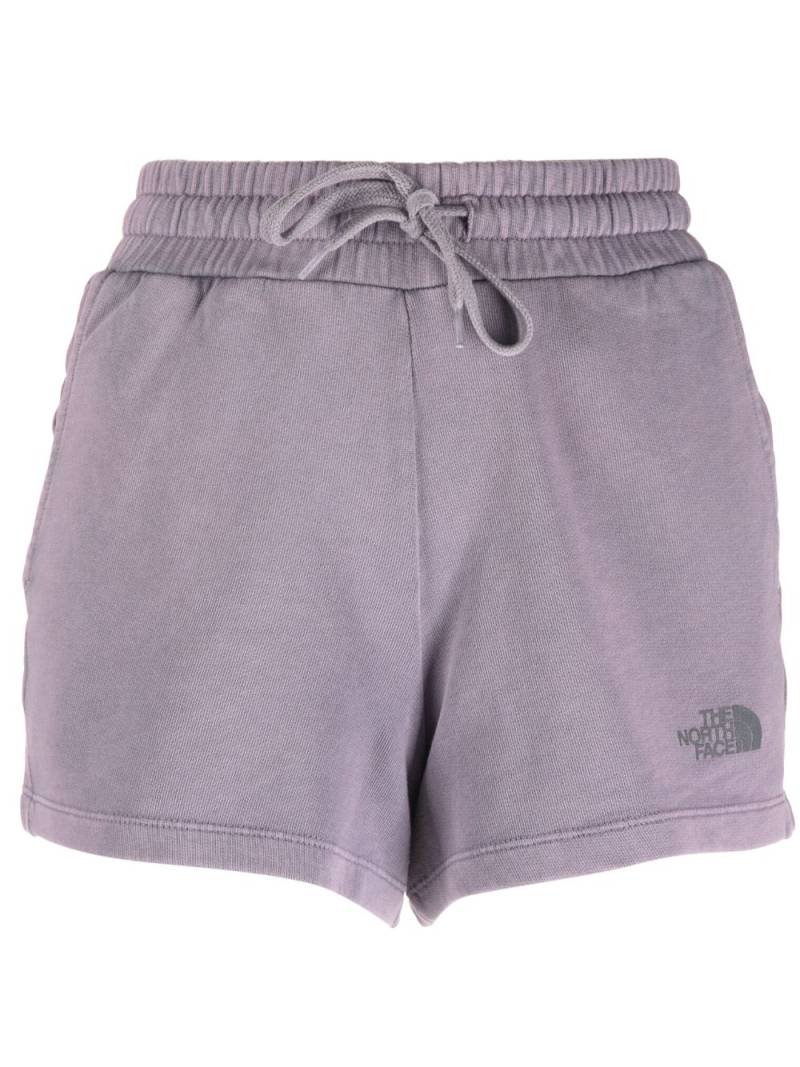 The North Face logo-print cotton track shorts - Purple von The North Face