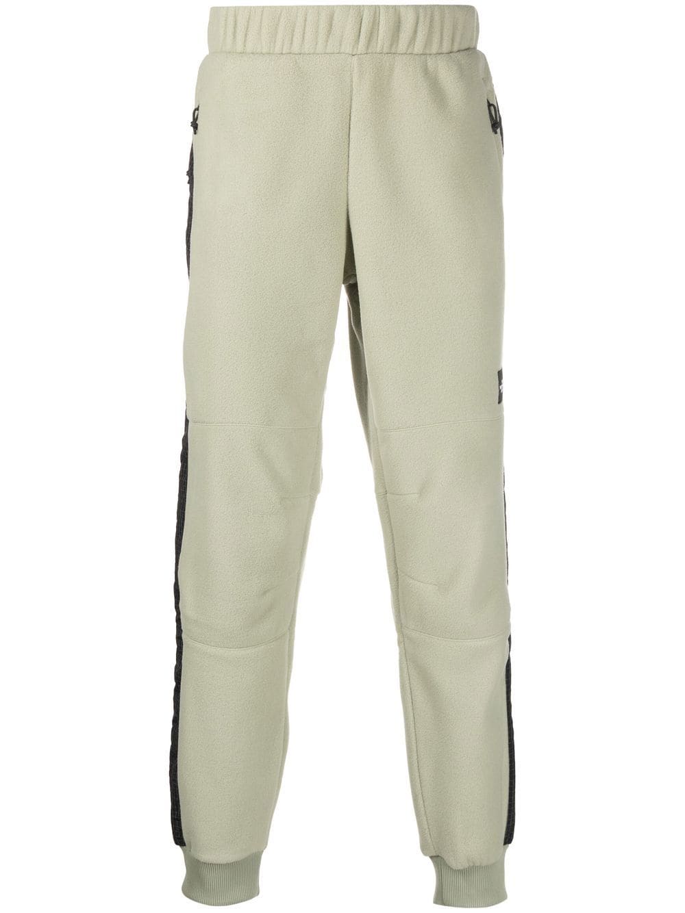 The North Face side-stripe fleece track pants - Green von The North Face