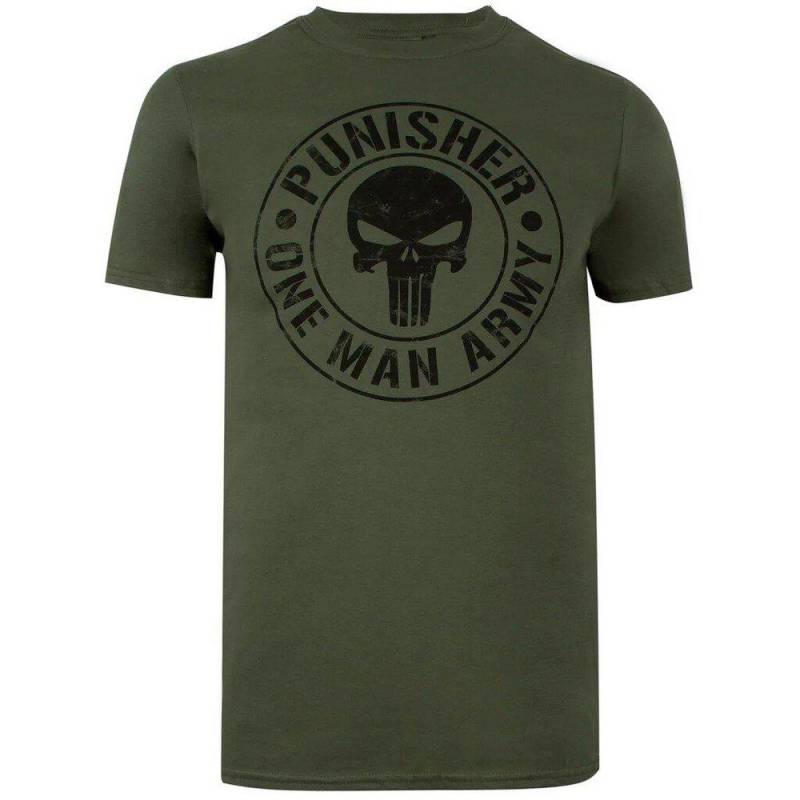 One Man Army Tshirt Herren Militärgrün L von The Punisher