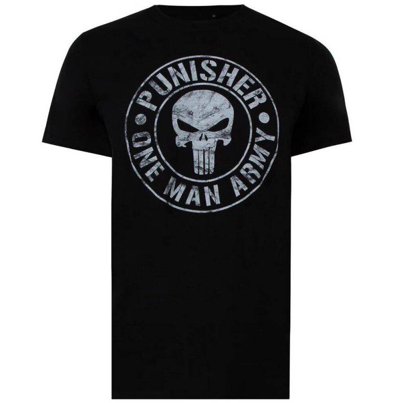 One Man Army Tshirt Herren Schwarz L von The Punisher