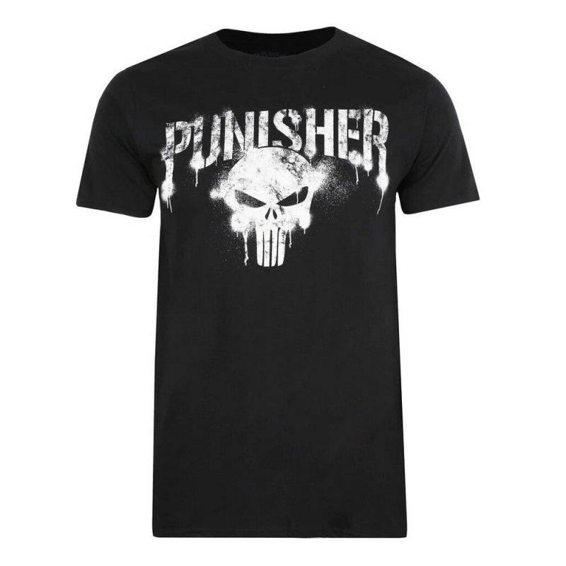 Tshirt Herren Schwarz L von The Punisher