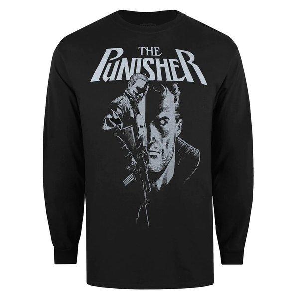 Tshirt Langärmlig Herren Schwarz L von The Punisher