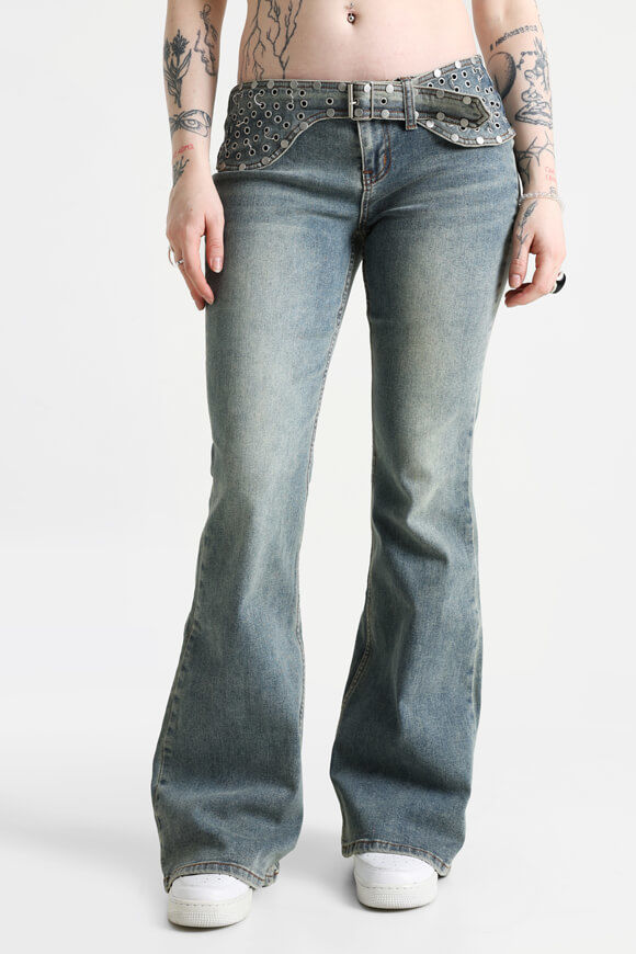 The Ragged Priest Charlotte Bootcut Jeans | Dirty Wash | Damen  | 24 von The Ragged Priest