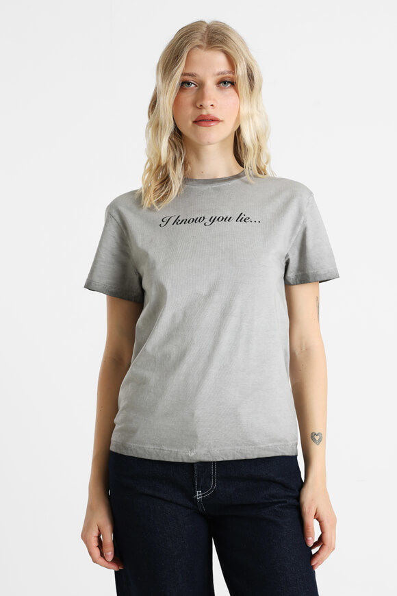 The Ragged Priest Liar Oversize T-Shirt | Grey Washed | Damen | L The Ragged Priest Liar Oversize T-Shirt | Grey Washed | Damen | L von The Ragged Priest
