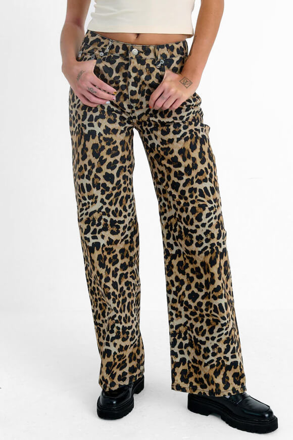 The Ragged Priest Release Baggy Wide Leg Jeans | Leopard | Damen  | 24 von The Ragged Priest