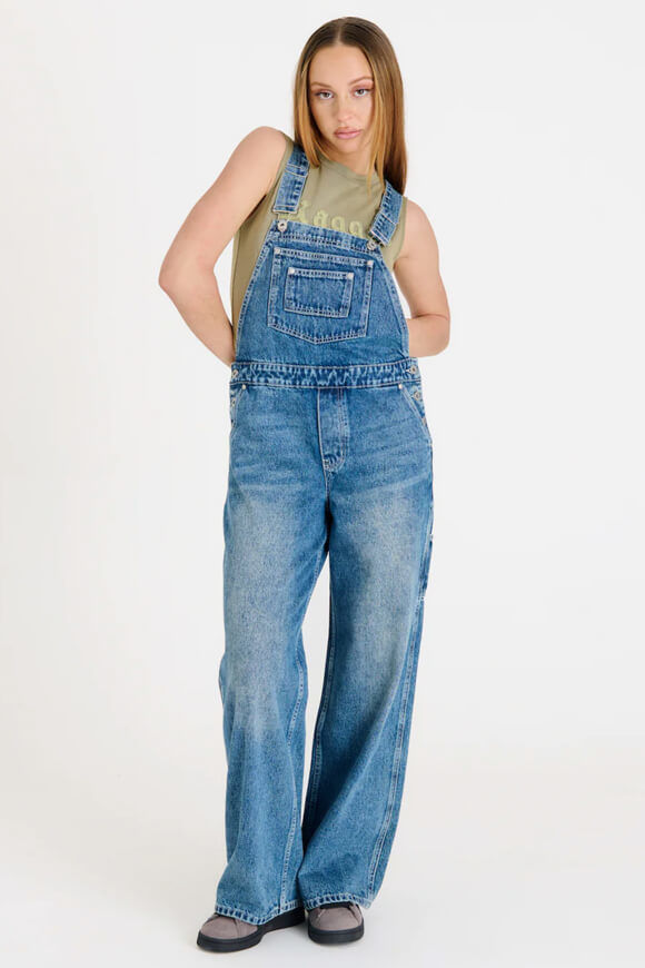 The Ragged Priest Release Dungaree Jeans Latzhose | Bleach Blue | Damen  | XS von The Ragged Priest