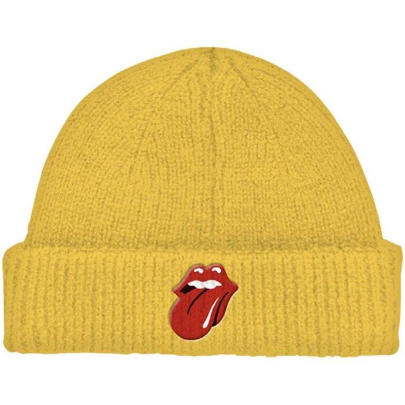 72 Mütze Zum Aufrollen Damen Senfgelb ONE SIZE von The Rolling Stones