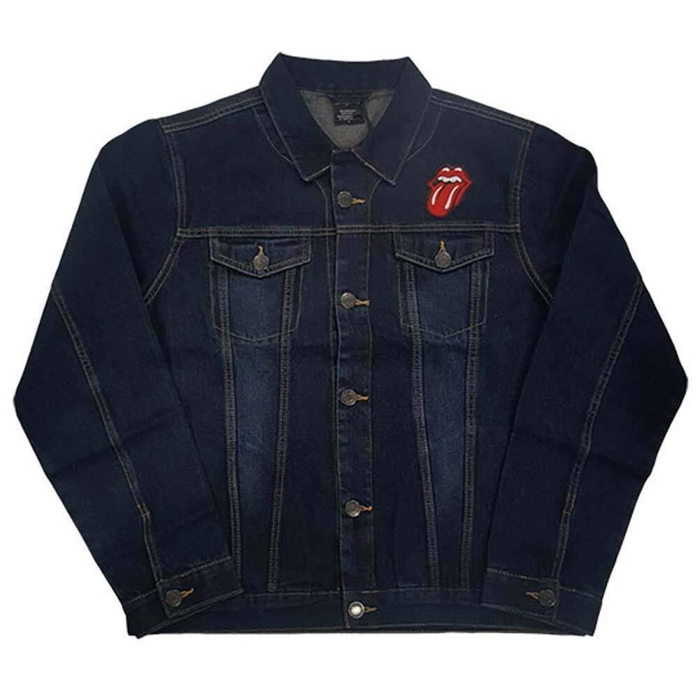 The Rolling Stones - Classic Jeansjacke, für Damen, Blau Denim, Größe S von The Rolling Stones