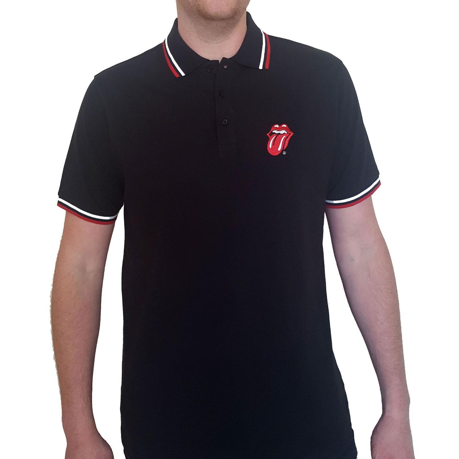 Classic Poloshirt Damen Schwarz M von The Rolling Stones