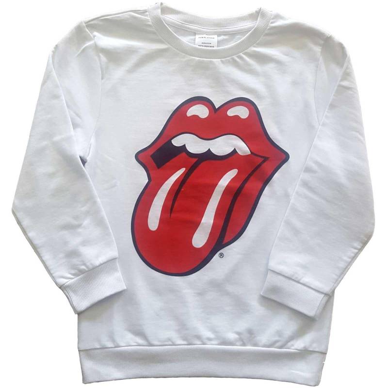 Classic Sweatshirt Mädchen Weiss 116 von The Rolling Stones