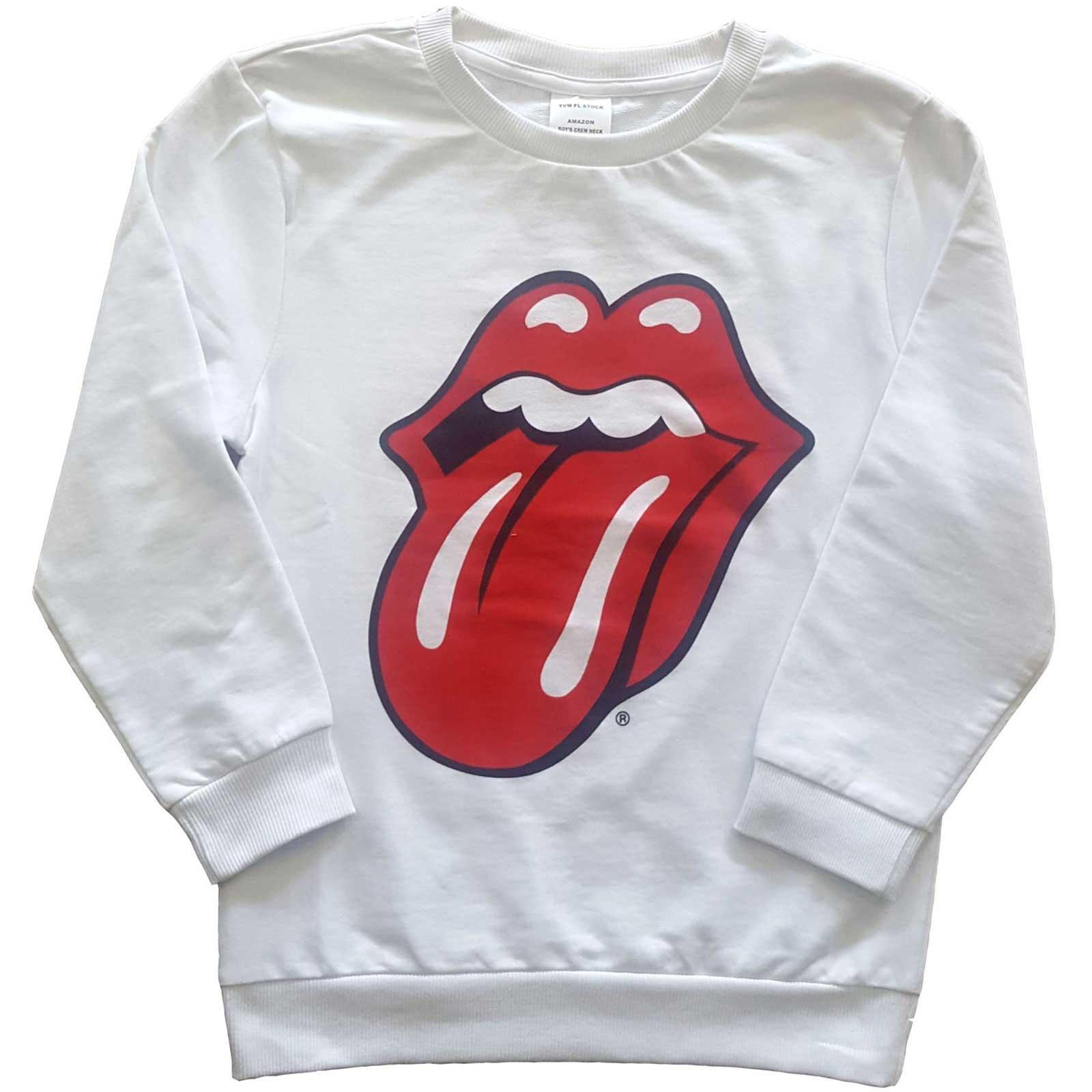 The Rolling Stones - Classic Sweatshirt, 146/152, Weiss von The Rolling Stones